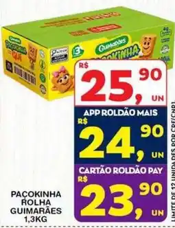 Roldão Paçocinha rolha guimarães oferta