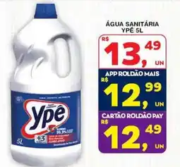 Roldão Água sanitária ypê oferta
