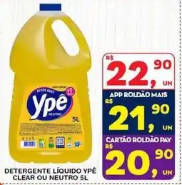 Roldão Detergente líquido ypê clear ou neutro oferta
