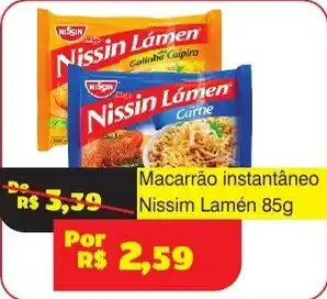 Royal Supermercados Macarrão instantâneo Nissin Lamên oferta