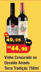 Royal Supermercados Vinho Censurado ou Osvaldo Amado Terra Tradição oferta