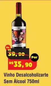 Royal Supermercados Vinho Desalcoholizarte Sem Álcool oferta