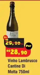 Royal Supermercados Vinho lambrusco cantine di motta oferta