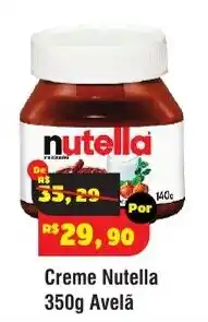 Royal Supermercados Creme Nutella Avelã oferta