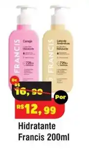 Royal Supermercados Hidratante francis 200ml oferta