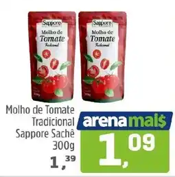 Arena Atacado Molho de Tomate Tradicional Sappore Sachê oferta