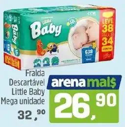 Arena Atacado Fralda Descartável Little Baby Mega unidade oferta