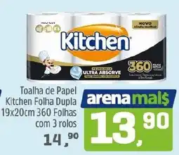 Arena Atacado Toalha de papel kitchen folha dupla oferta