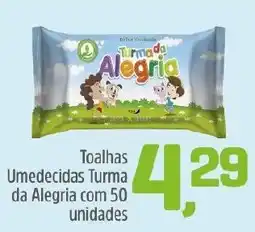 Arena Atacado Toalhas umedecidas turma da alegria oferta