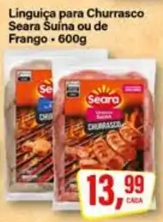 Rede Supermarket Linguiça para Churrasco Seara Suína ou de Frango oferta