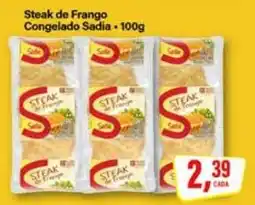 Rede Supermarket Steak de frango congelado sadia oferta
