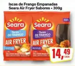 Rede Supermarket iscas de frango empanadas seara air fryer sabores oferta