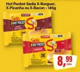 Rede Supermarket Hot Pocket Sadia X-Burguer, X-Picanha ou X-Bacon oferta