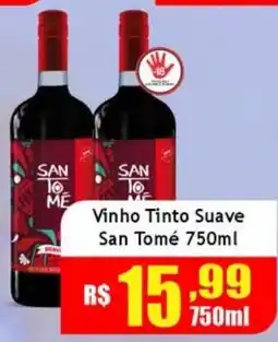 Supermercado Kibe Vinho Tinto Suave San Tomé oferta