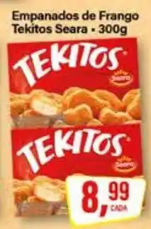 Rede Supermarket Empanados de frango tekitos seara oferta