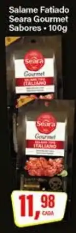 Rede Supermarket Salame Fatiado Seara Gourmet Sabores oferta