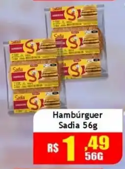 Supermercado Kibe Hambúrguer Sadia oferta
