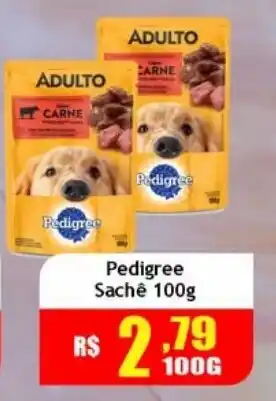Supermercado Kibe Pedigree sachê oferta