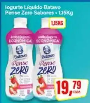 Rede Supermarket logurte líquido batavo pense zero sabores oferta