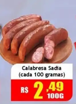 Supermercado Kibe Calabresa Sadia oferta