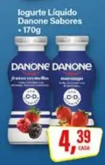 Rede Supermarket Iogurte Líquido Danone Sabores oferta