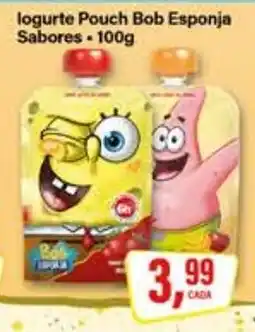 Rede Supermarket Iogurte Pouch Bob Esponja Sabores oferta