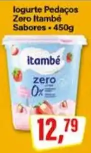 Rede Supermarket Iogurte pedaços zero itambé sabores oferta