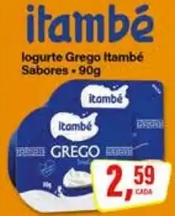 Rede Supermarket logurte grego itambé sabores oferta