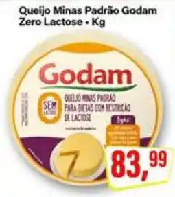 Rede Supermarket Queijo Minas Padrão Godam Zero Lactose oferta