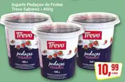 Rede Supermarket loguarte pedaços de frutas trevo sabores oferta