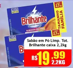 Supermercado Kibe Sabão em Pó Limp. Tot. Brilhante oferta