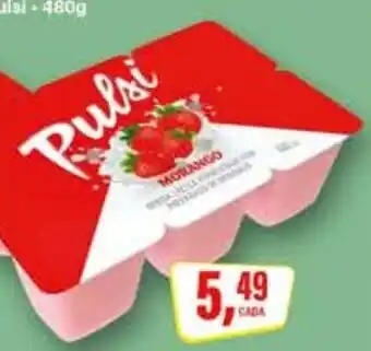 Rede Supermarket Pulsi morango oferta