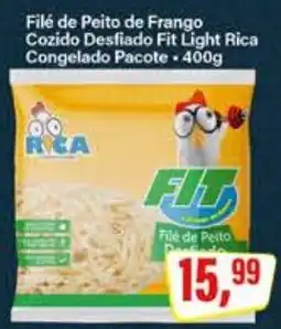 Rede Supermarket Filé de Peito de Frango Cozido Desfiado Fit Light Rica oferta