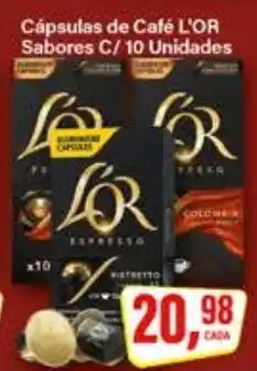 Rede Supermarket Cápsulas de Café L'OR Sabores C/ 10 Unidades oferta