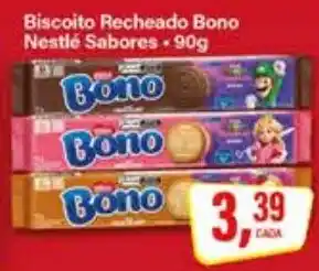 Rede Supermarket Biscoito Recheado Bono Nestlé Sabores oferta