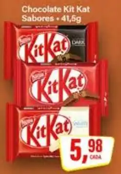 Rede Supermarket Chocolate kit kat sabores oferta