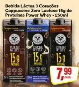 Rede Supermarket Bebida Láctea 3 Corações Cappuccino Zero Lactose oferta