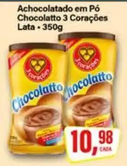 Rede Supermarket Achocolatado em pó chocolatto 3 corações oferta