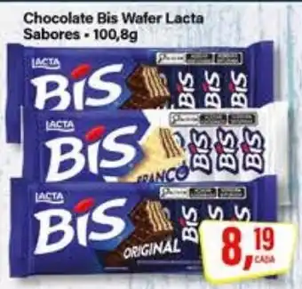 Rede Supermarket Chocolate Bis Wafer Lacta oferta