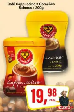 Rede Supermarket Café Cappuccino 3 Corações Sabores oferta