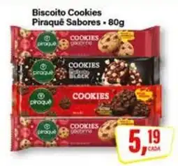 Rede Supermarket Biscoito Cookies Piraque Sabores oferta