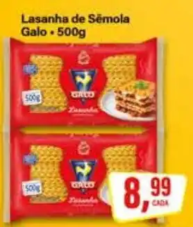 Rede Supermarket Lasanha de Sêmola Galo oferta