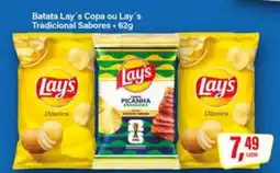 Rede Supermarket Batata Lay's Copa ou Lay's Tradicional Sabores oferta