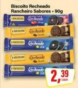 Rede Supermarket Biscoito recheado rancheiro sabores oferta