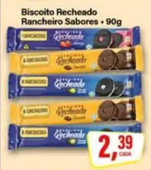 Rede Supermarket Biscoito recheado rancheiro sabores oferta