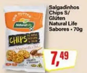 Rede Supermarket Salgadinhos Chips S/ Glúten Natural Life Sabores oferta