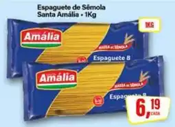 Rede Supermarket Espaguete de Sêmola Santa Amália oferta