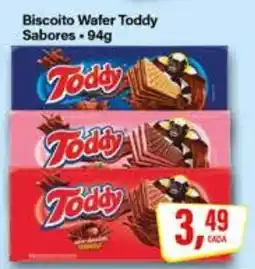 Rede Supermarket Biscoito Wafer Toddy Sabores oferta