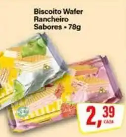 Rede Supermarket Biscoito Wafer Rancheiro Sabores oferta