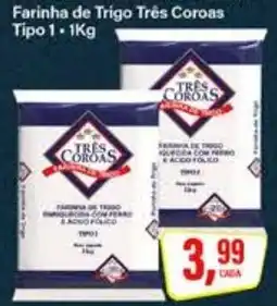 Rede Supermarket Farinha de trigo três coroas tipo 1 oferta